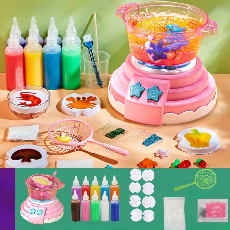 DIY Hot Pot Playset – Bubble, Sound & Light Interactive Kitchen Toy for Kids