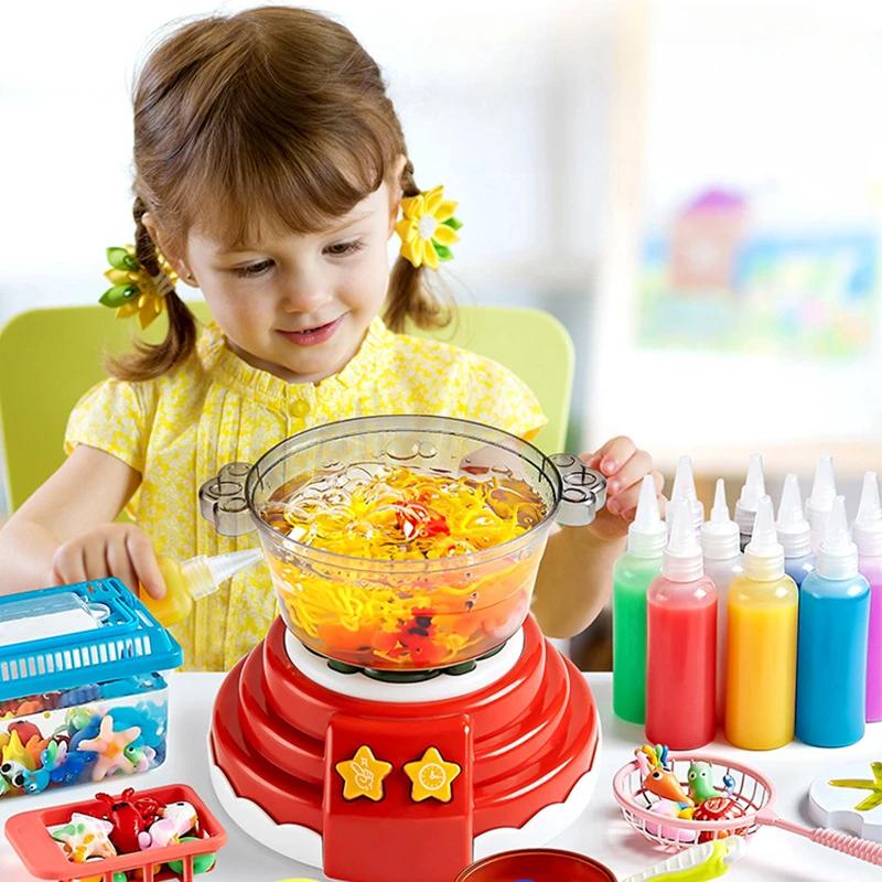 DIY Hot Pot Playset – Bubble, Sound & Light Interactive Kitchen Toy for Kids