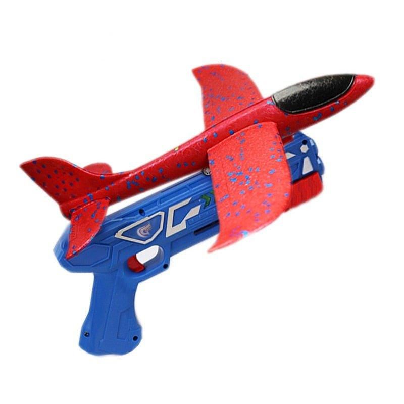 Airplane Launcher Toy – Foam Glider Catapult for Kids